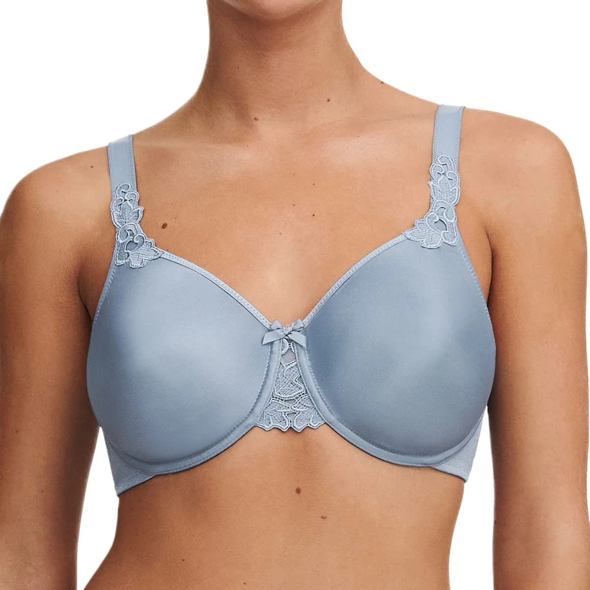 Chantelle Women's, HEDONA, Covering Molded Bra, Women's invisible lingerie, New Mist, 32F