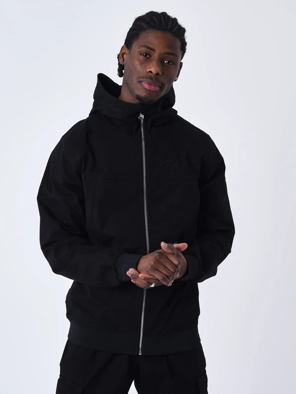 PROJECT X PARIS Men's Jacket, 100% Cotton, Black, Size L