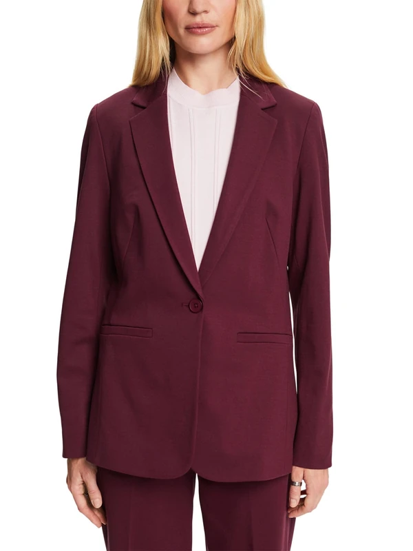 ESPRIT Women's Blazer, 515/Aubergine, 12
