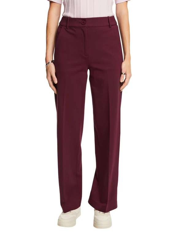 ESPRIT Women's 991eo1b304 Pants, Aubergine, 32W x 30L