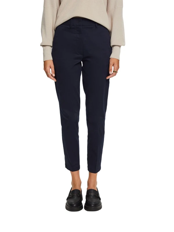 ESPRIT Women's Trousers, 400/Navy, 38W x 28L