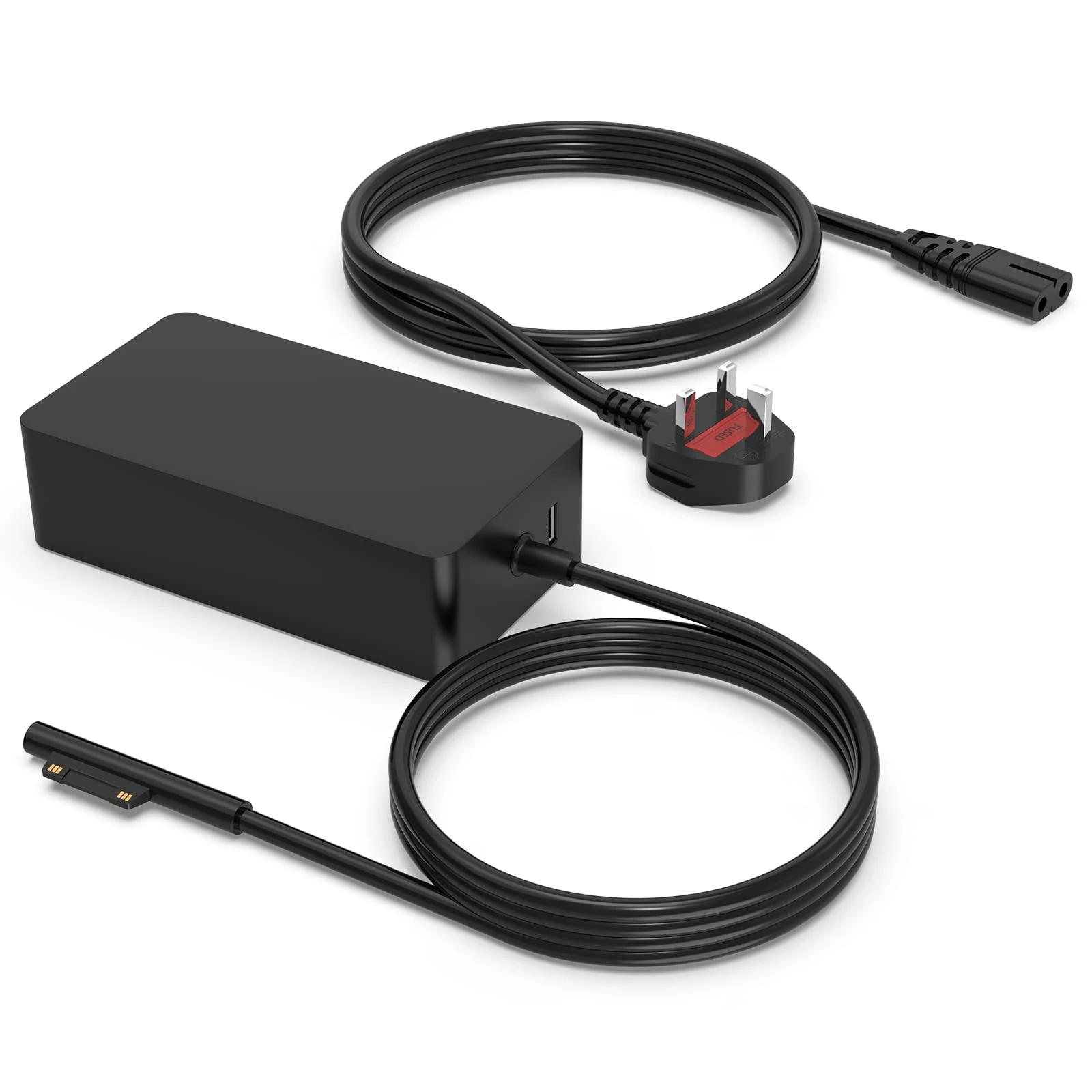 65W Surface Pro Charger for Microsoft Surface Pro 11 10 9 8 X 7 7+ 6,Surface Book 3 2/1,Surface Laptop 5/4/3/2/1 Studio,Surface Go Tablet Support Both Microsoft Surface Book Laptop Charger