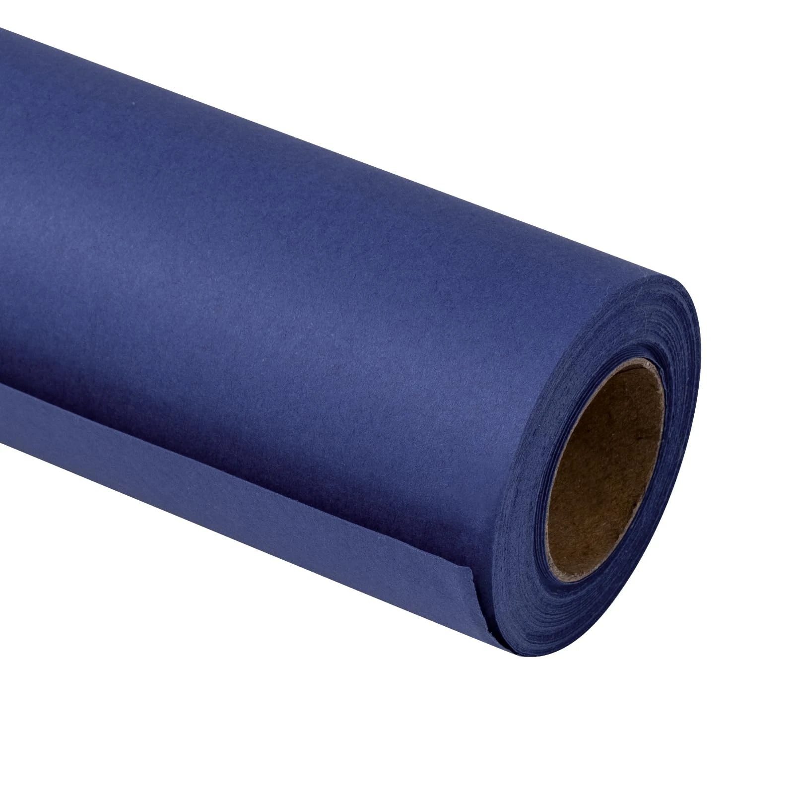 RUSPEPA Kraft Paper Roll - 44.5 cm x 10 m - Recyclable Paper Perfect for Wrapping, Craft, Packing, Floor Covering, Dunnage, Parcel, Table Runner, Light Navy Blue