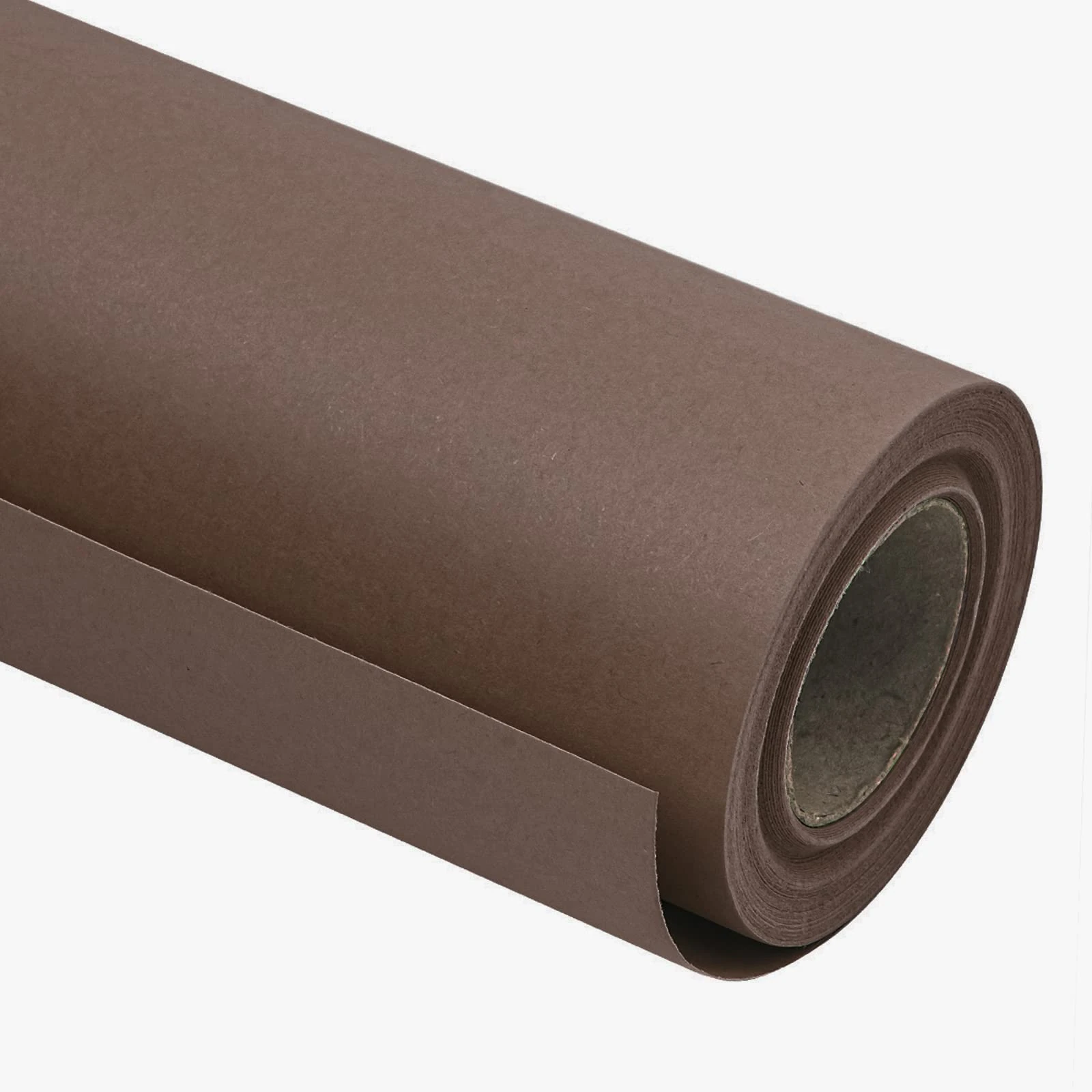 RUSPEPA Kraft Paper Roll - 44.5 cm x 10 m - Recyclable Paper Perfect for Wrapping, Craft, Packing, Floor Covering, Dunnage, Parcel, Table Runner, Chocolate Brown