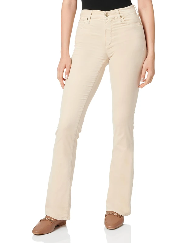 7 For All Mankind Women's Jswbv650 Trousers, White, 4