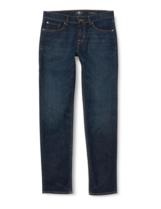 7 For All Mankind Men's JSMSC100 Jeans, Dark Blue, 28