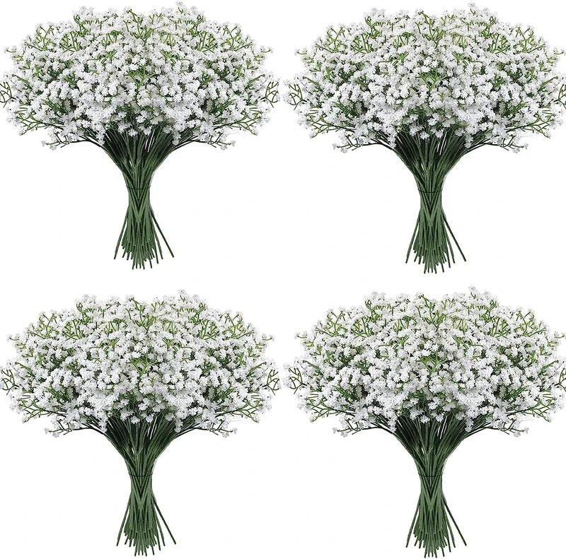 LYLYFAN Babys Breath Artificial Flowers, 30 Pcs Gypsophila Real Touch Flowers for Wedding Party Home Garden Decoration