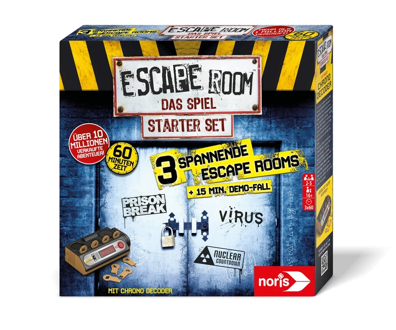 Noris 606102034 Escape Room Starter Set - 3 Adventures