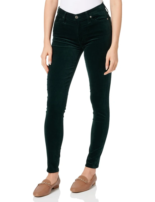7 For All Mankind Women's Jswzv650 Pants, Green, 24