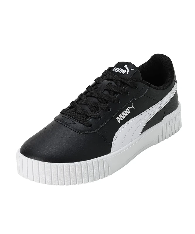 Puma Carina 2.0 Women's Sneaker - Black White Silver UK 3