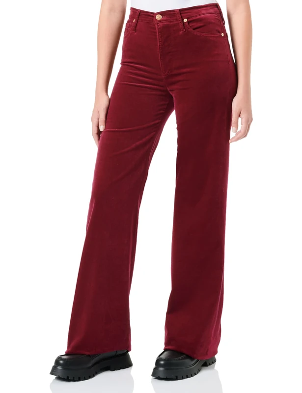 7 For All Mankind Women's Jswdv650 Trousers, red, W27