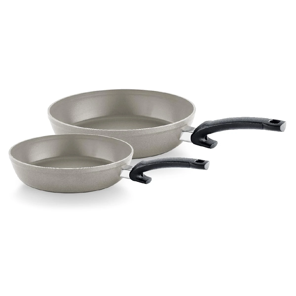 Fissler Ceratal Comfort Pan Set / 2 Pieces Aluminium Frying Pan, Ceramic Coated (24 + 28 cm) Ceramic Frying Pan Non-Stick - Induction