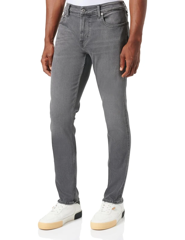 7 For All Mankind Men's JSPDC88M Jeans, Grey, W40