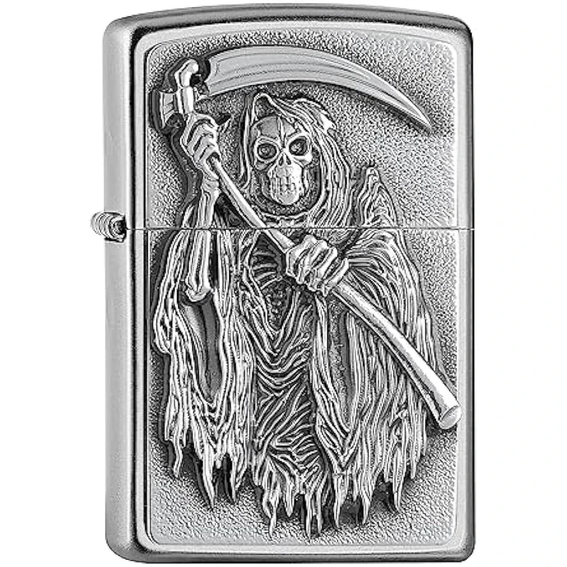Zippo Lighter, Chrome Brushed, One Size