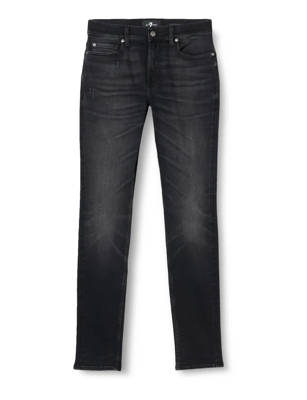 7 For All Mankind Men's JSPDC880 Jeans, Black, 30