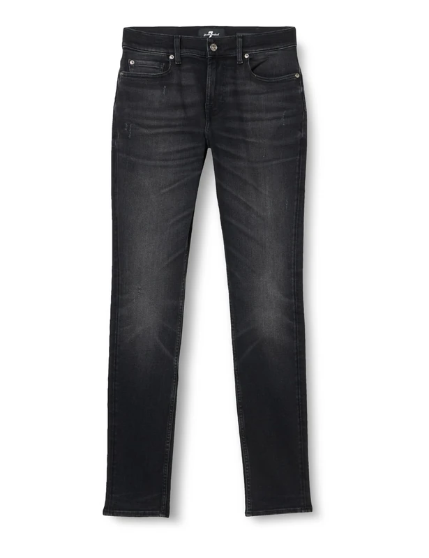 7 For All Mankind Men's JSPDC880 Jeans, Black,