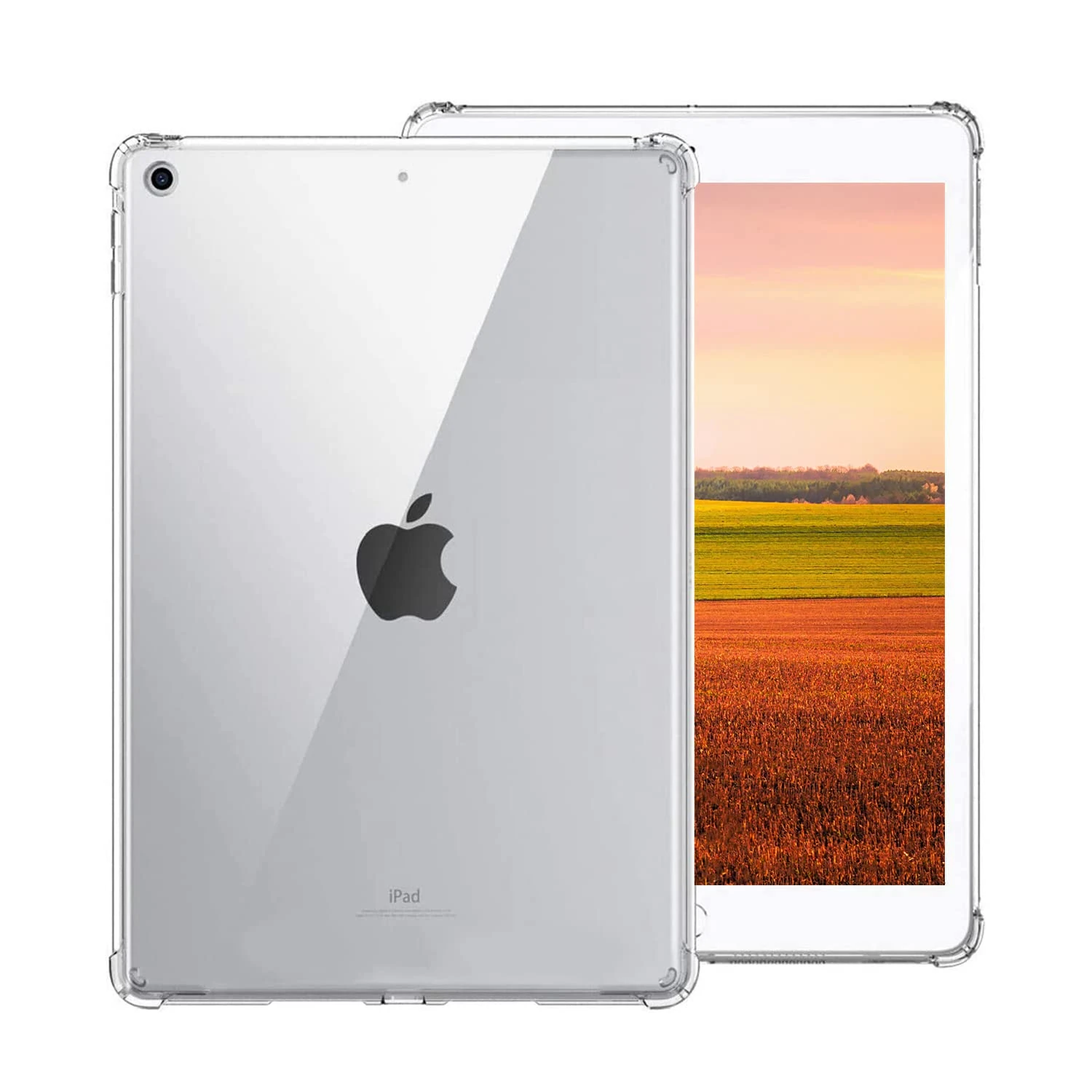Zcooooool Case for iPad 9/8/7 (10.2-Inch, 2021/2020/2019 Model, 9th/8th/7th Gen) Reinforced Corners Cover With Soft TPU