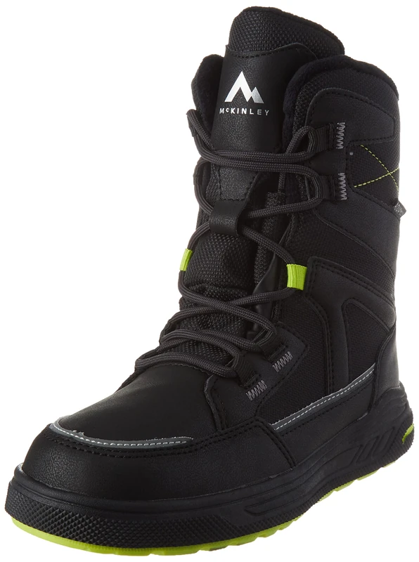 Mckinley Vallter Snow Boot, Black Night/Green Li, 13 UK