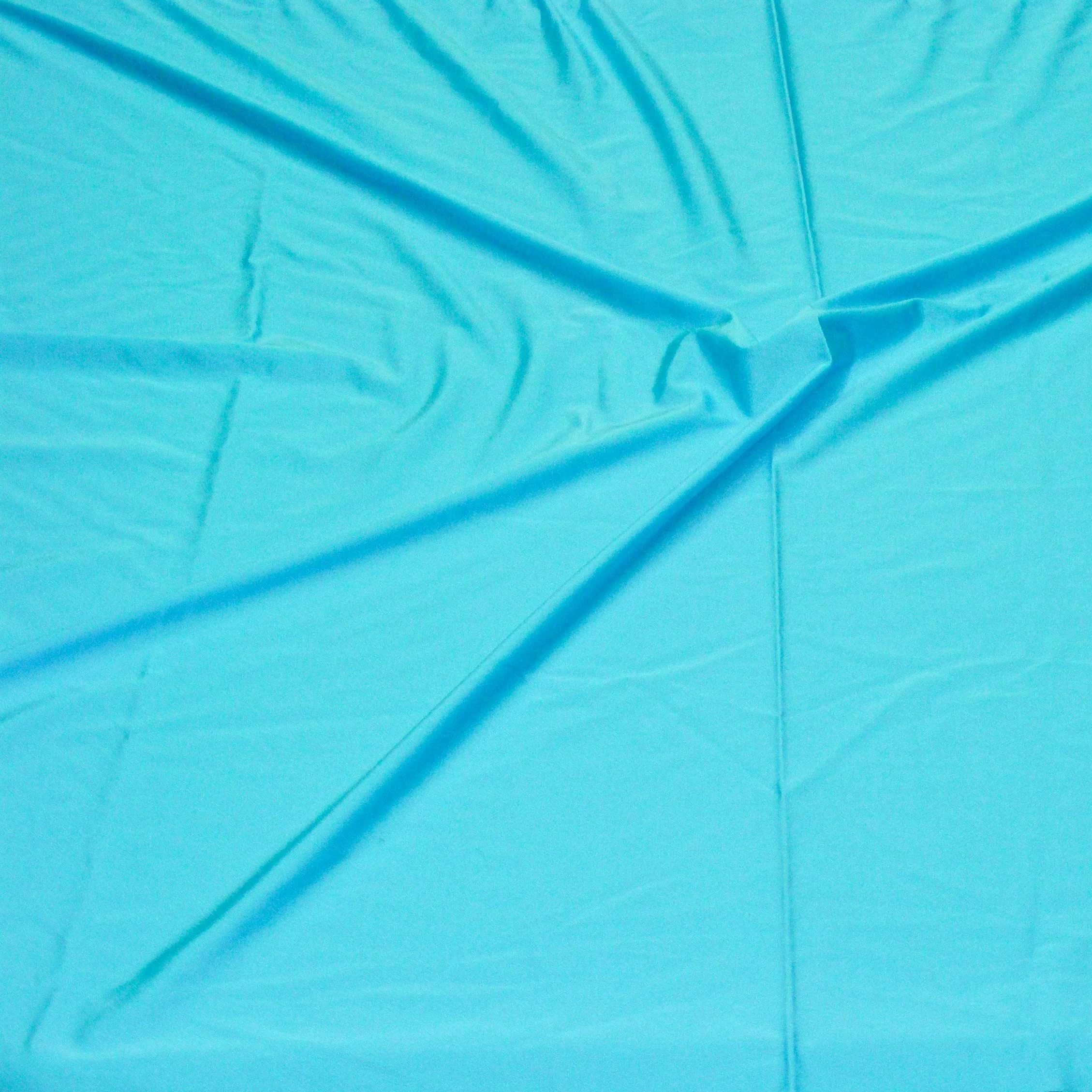 Lycra Stretch Fabric Premium Costume Material Plain Spandex Quality 20 Colours 60" Wide The Fabric Guys (Turquoise)