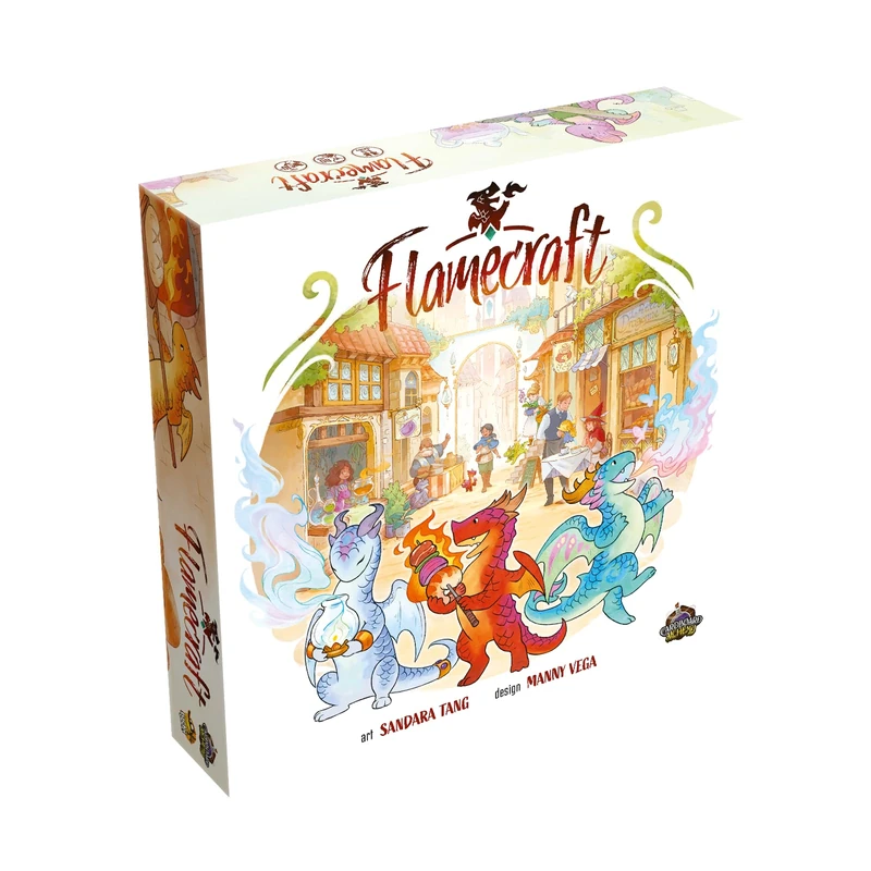 LUCKY DUCK GAMES - Flamecraft | Board Game | English Version | Strategy Game | Dragon Fantasy Game | Family Fun for Kids and Adults | Ages 10+ | 1-5 Players | 60 Minutes |