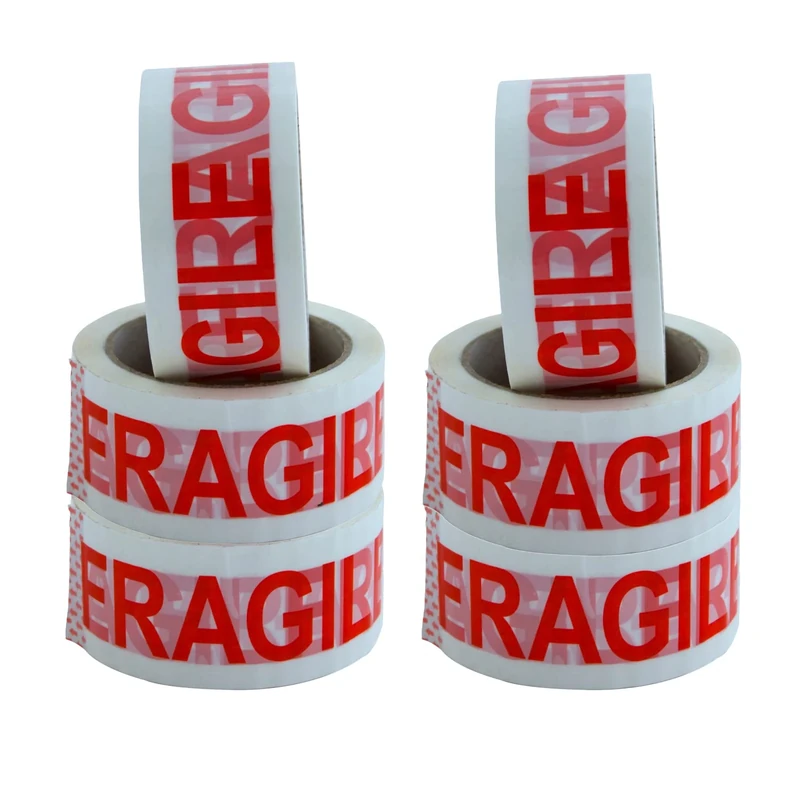 Wolf Tapes Strong Packaging Tape - 48mm x 66m, Pack of 6 FSC Certified