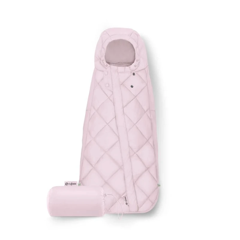 CYBEX Gold Footmuff Snøgga Mini 2, For Baby Car Seats, From Birth to Approx. 24 Months, TOG 4, Powdery Pink