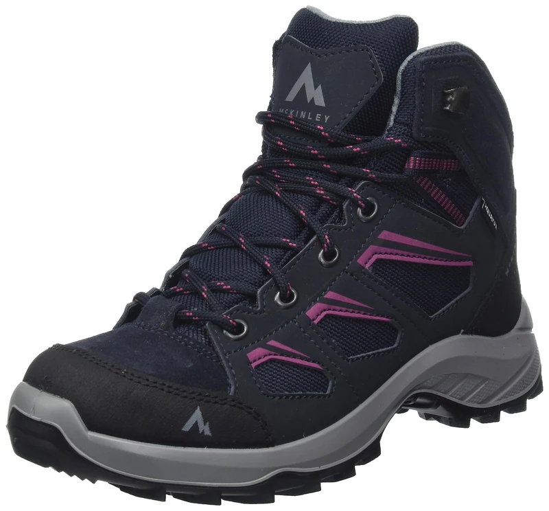 McKINLEY Women's Discover III Hiking Boot, Navy Dark/Rose Dark, 4 UK