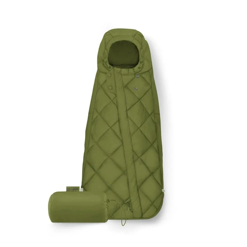 CYBEX Gold Footmuff Snøgga Mini 2, For Baby Car Seats, From Birth to Approx. 24 Months, TOG 4, Nature Green