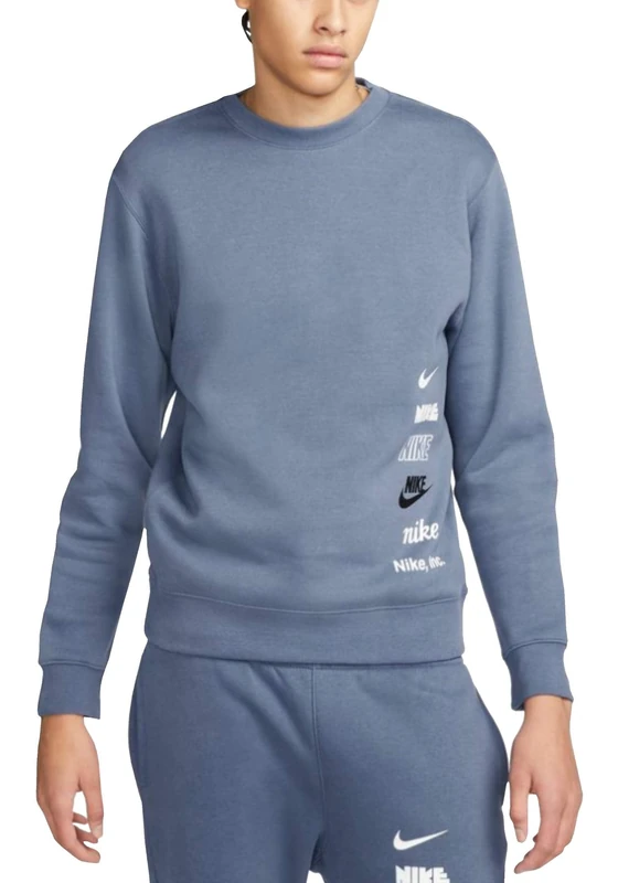 NIKE - Club Fleece+ - DX0761-491 - Men's Sweatshirt - XS, blue, XS