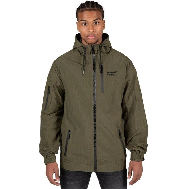 Wrong Friends Men's Amarillo Jacket, Army Green, XXL - Image 1