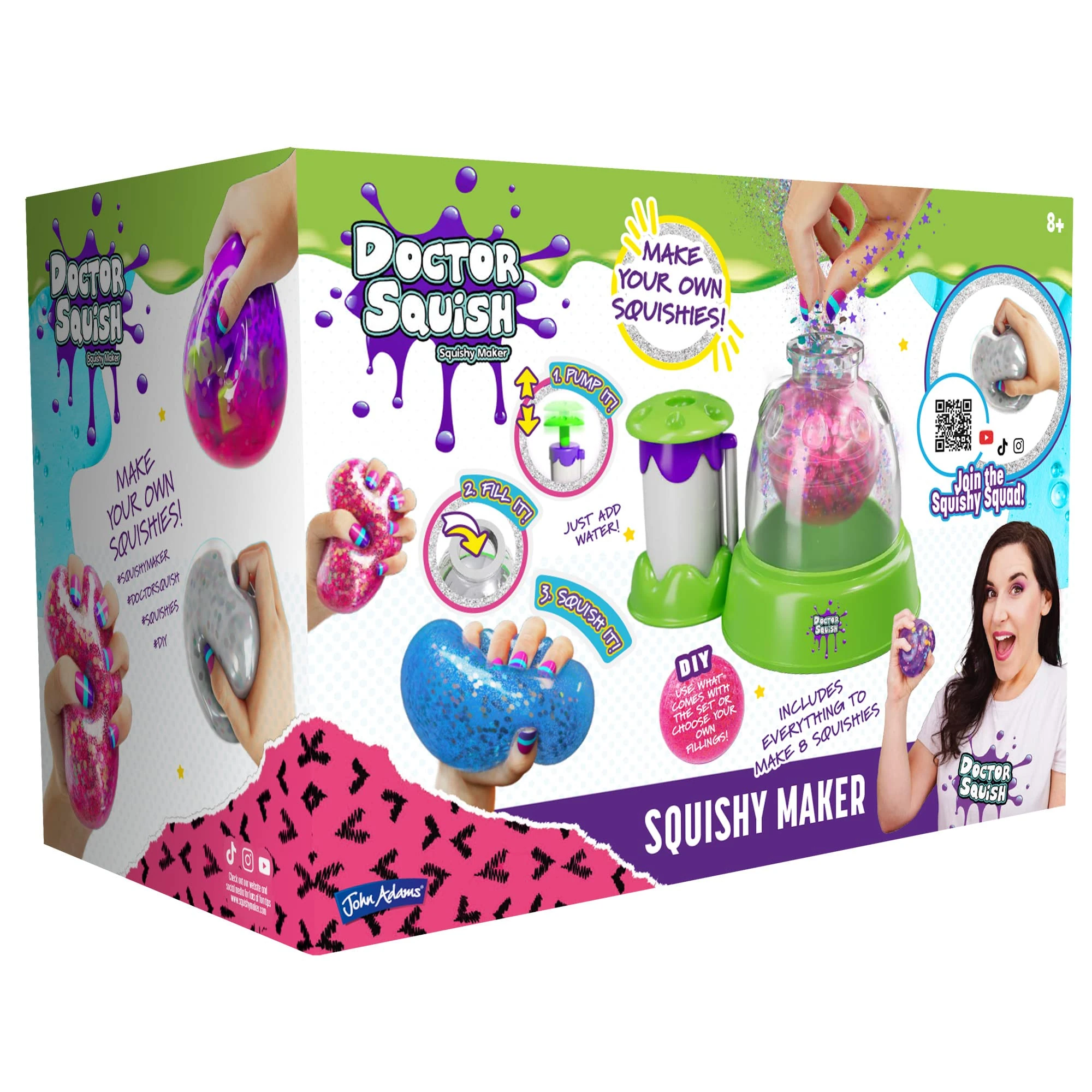 John Adams | Doctor Squish Squishy Maker: Make your own squishies! | Arts & crafts | Ages 8+, Green