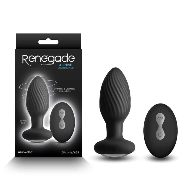NS Novelties Renegade Alpine Black Analplug 9.8 x 3.5 x 3.5 cm