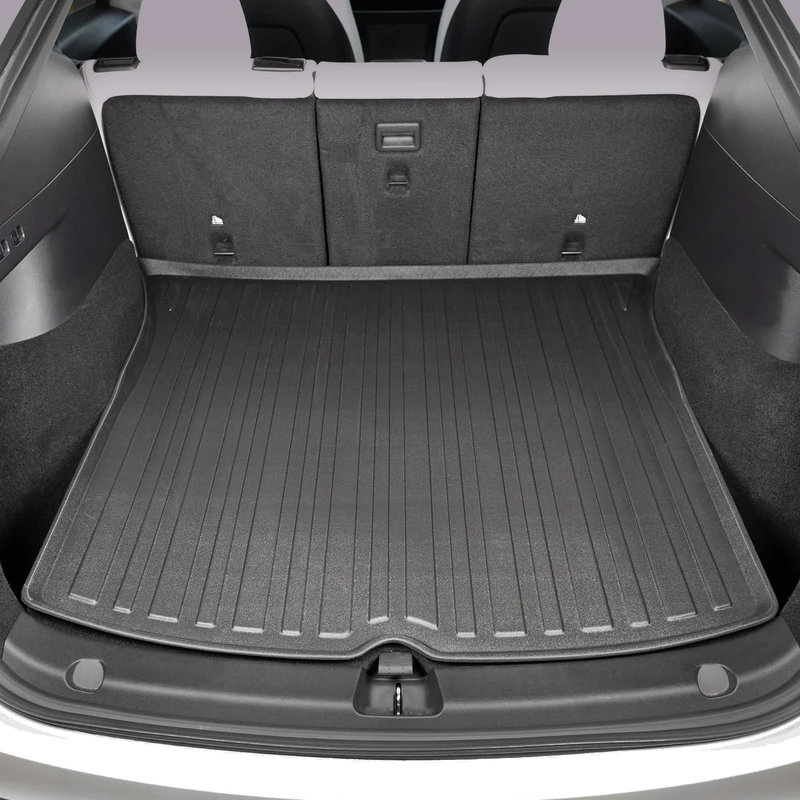 Premium Cargo Liner for Tesla Model Y Long Range Crossover 2020-2023 - 100% Protection - Custom Fit Car Trunk Mat - All-Season Black Cargo Mat - 3D Shaped Laser Measured Trunk Liners for Tesla Model Y