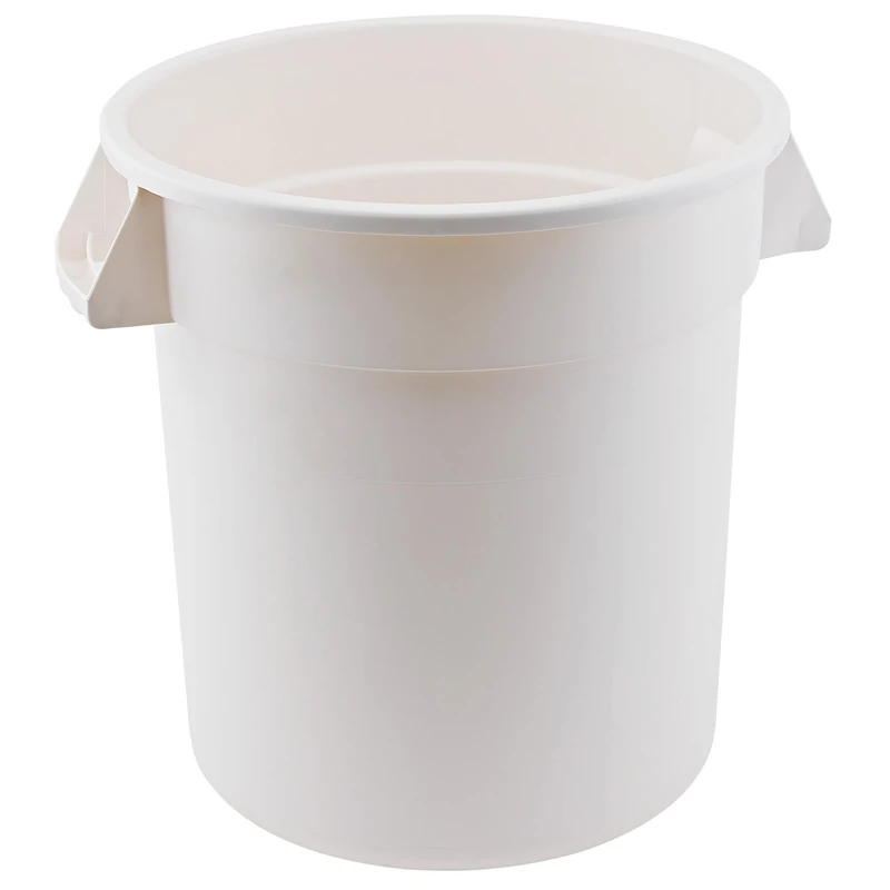 Winco PTC-20W Round Trash Can, 20 Gallon, White - Image 1