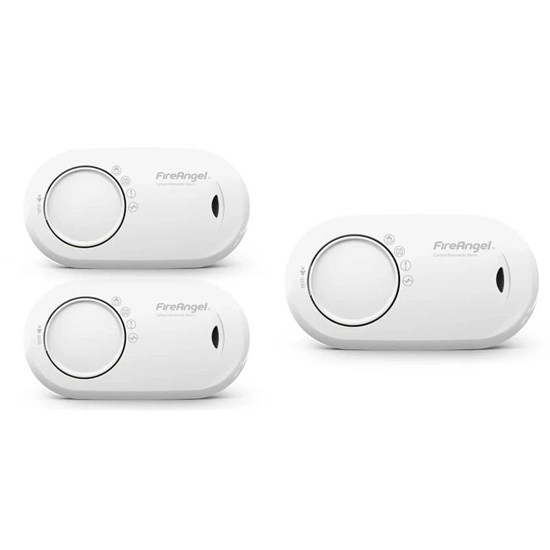 FireAngel FA3820-T2 10 Year Sealed Battery Alarm Carbon Monoxide & FA3820 10 Year Sealed Battery Alarm Carbon Monoxide, Clear