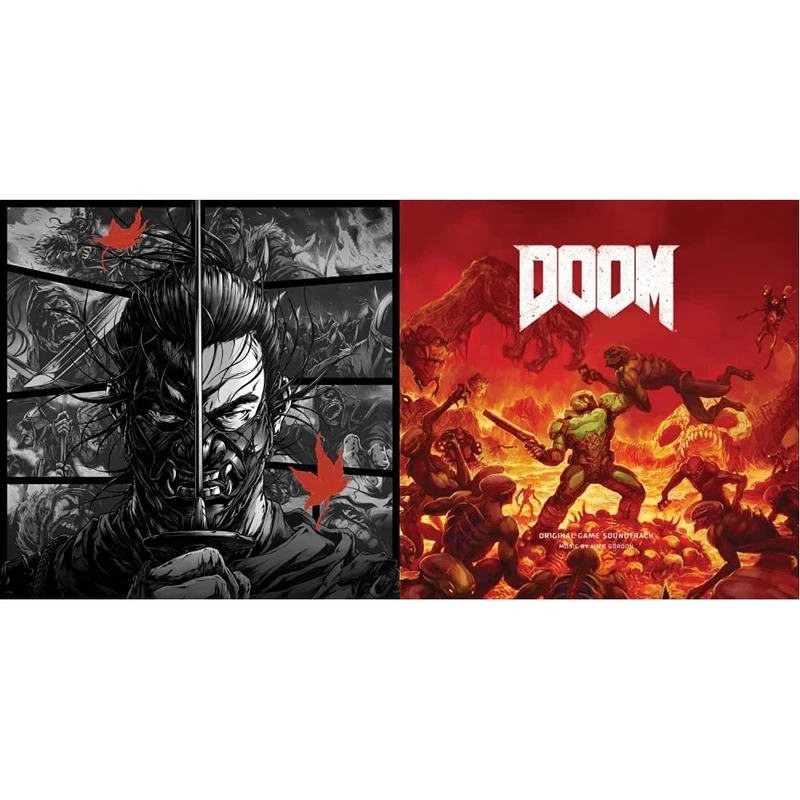 Ghost Of Tsushima (Music From The Video Game) [VINYL] & PRODUITS DERIVES JUST FOR GAMES VINYLES DOOM [VINYL]