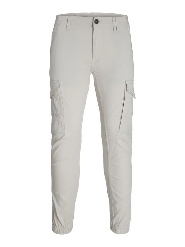 JACK & JONES Jpstpaul Jjflake Cargo Noos Men's Cargo Trousers, Moonbeam, 33 W/36 L