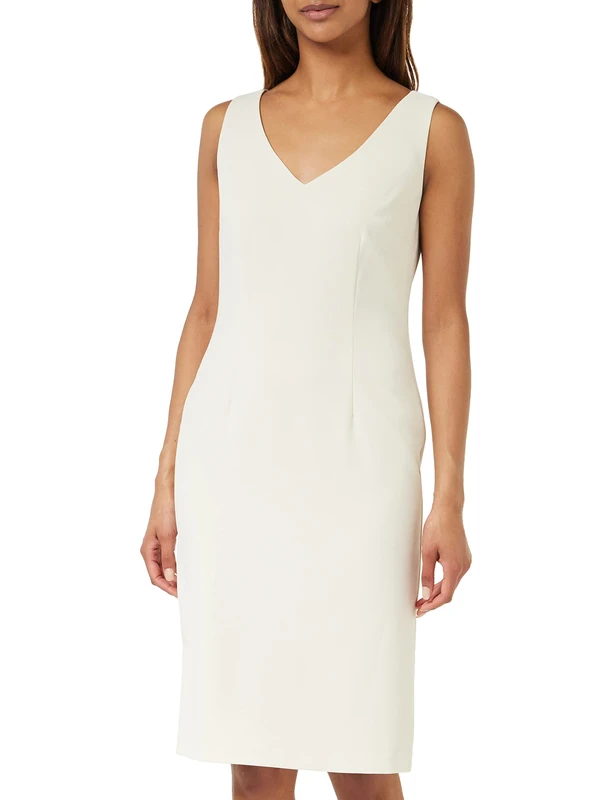 Gina Bacconi Crepe Shift Dress, Butter Cream, 26