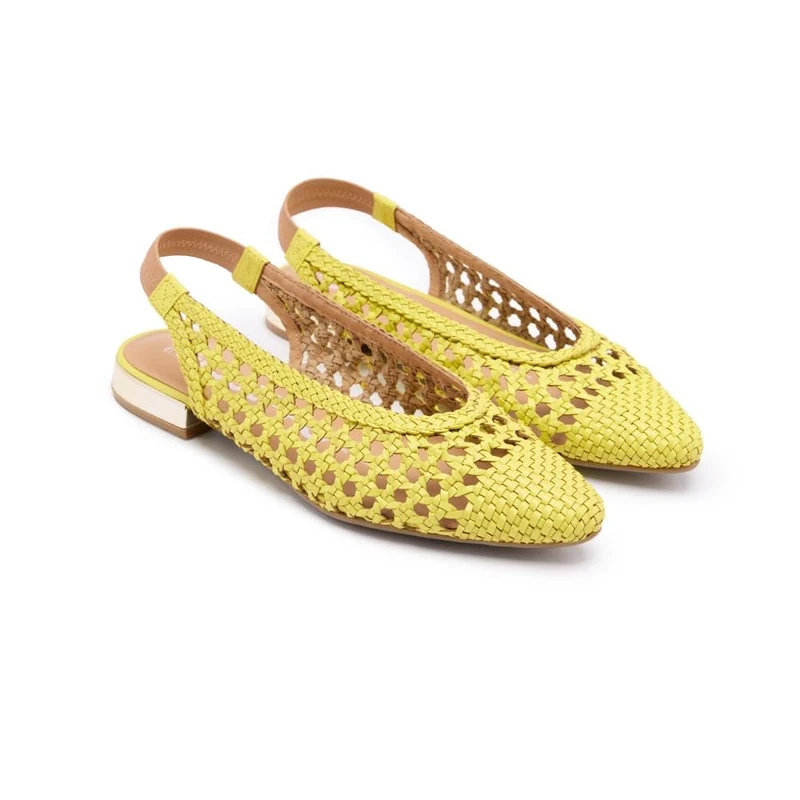GIOSEPPO Women's Argirit Ballet Flats, Lime Green, 5 UK