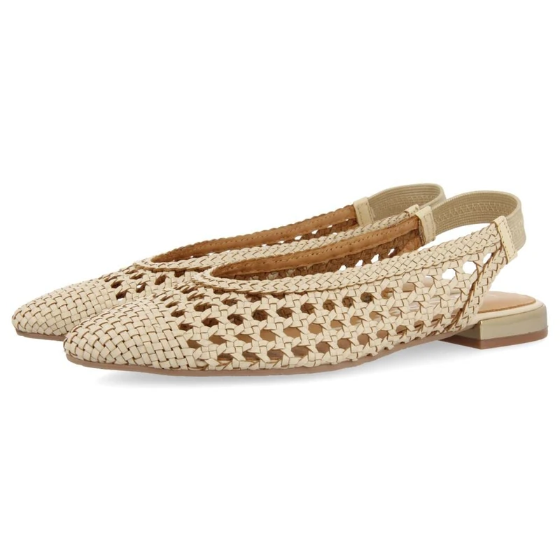 GIOSEPPO Women's Guatavita Ballet Flats, Ivory, 4 UK