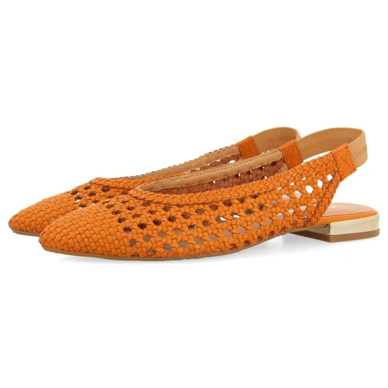 GIOSEPPO Women's Argirite Ballet Flat, Orange, 3 UK