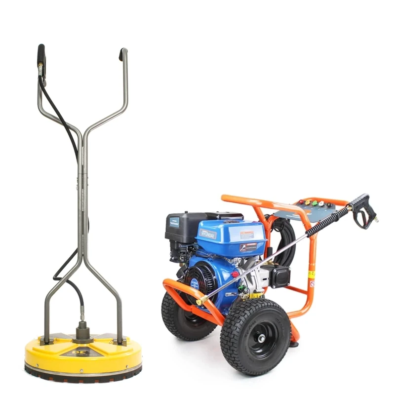 P1 Power Equipment 4200psi, 290bar, 420cc Hyundai Engine Pressure Washer & BE Pressure Whirl-a-Way 20" Flat Surface Cleaner, Petrol Pressure Washer, Cleaning Tools, Warranty Included