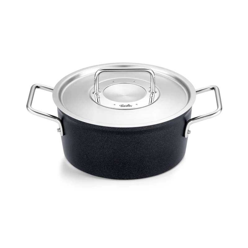 Fissler Adamant/Aluminium Cooking Pot (Diameter 20 cm, 2.7 L) Pots Coated with Metal Lid Non-Stick Induction