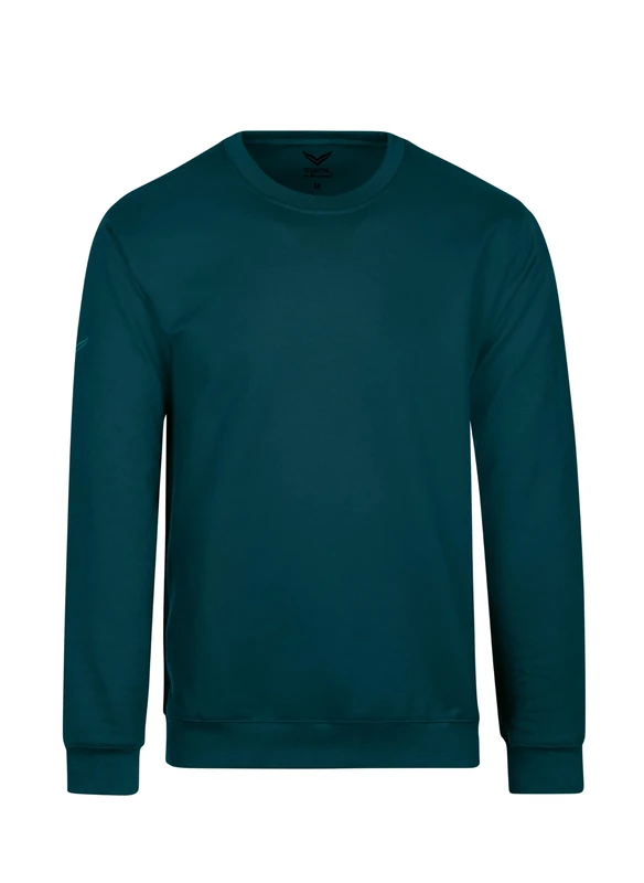 Trigema Women's sweatshirt, sweatshirt, sapphire, M