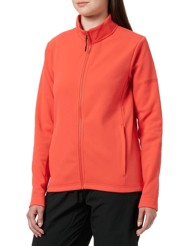 Dolomite WS Women's Latemar Zip Fleece Jacket, Watermelon Red, S