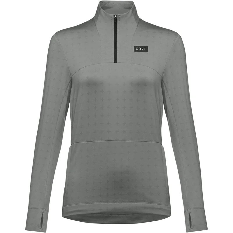 GOREWEAR Everyday Thermo 1/4-Zip Womens, Lab Gray, 42