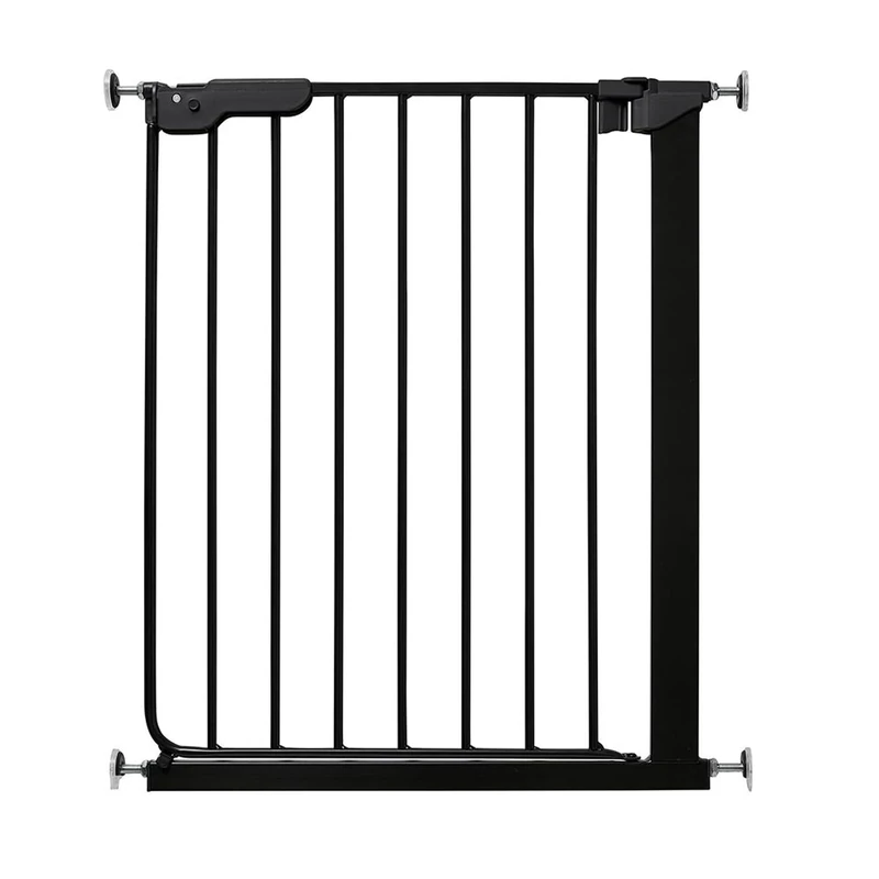 Safetots Super Narrow Baby Gate, 60.5cm - 66.5cm, Black, Child Safety Barrier, Stair Gate for Toddler
