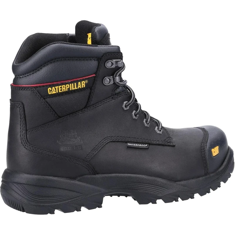 Caterpillar Male Spiro Waterproof Safety Boot, Black, 8