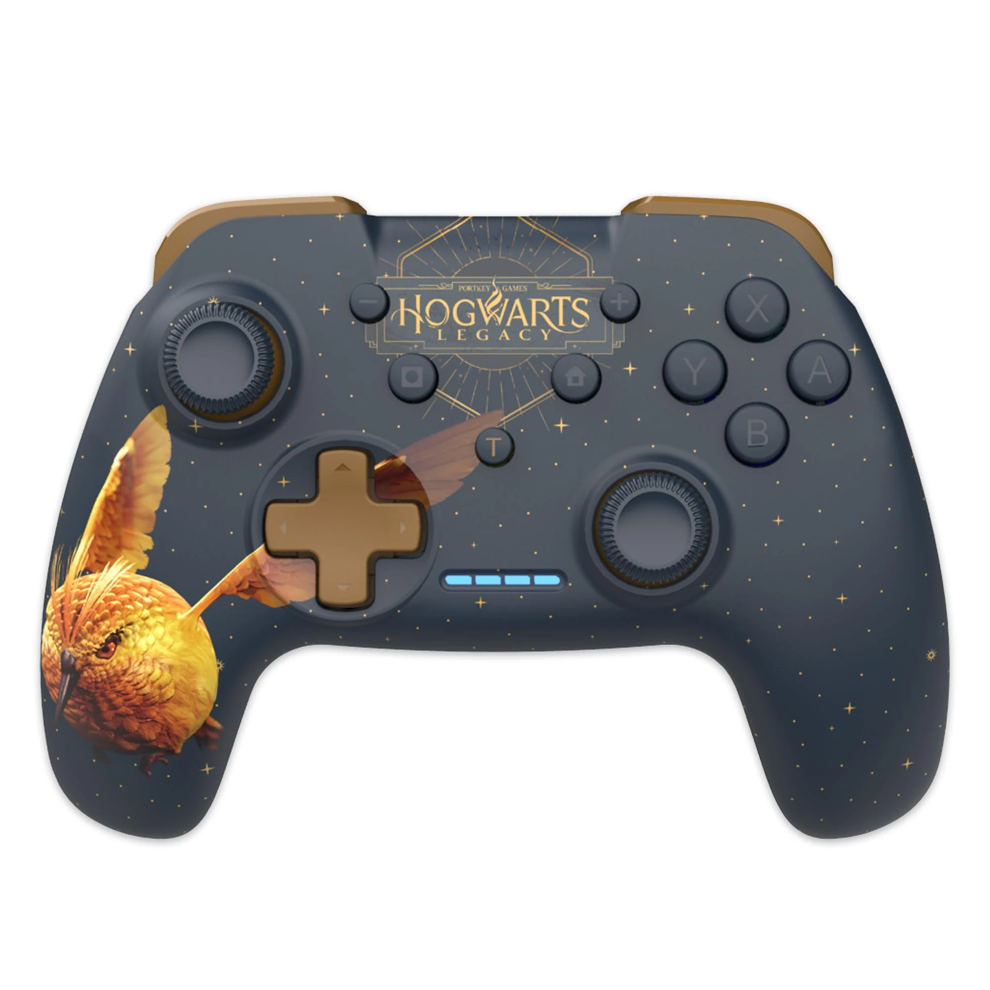 Freaks and Geeks Wizarding World Harry Potter Hogwarts Legacy, 299282, Wireless Controller for Nintendo Switch, Switch Oled, and PC, Golden Snidget