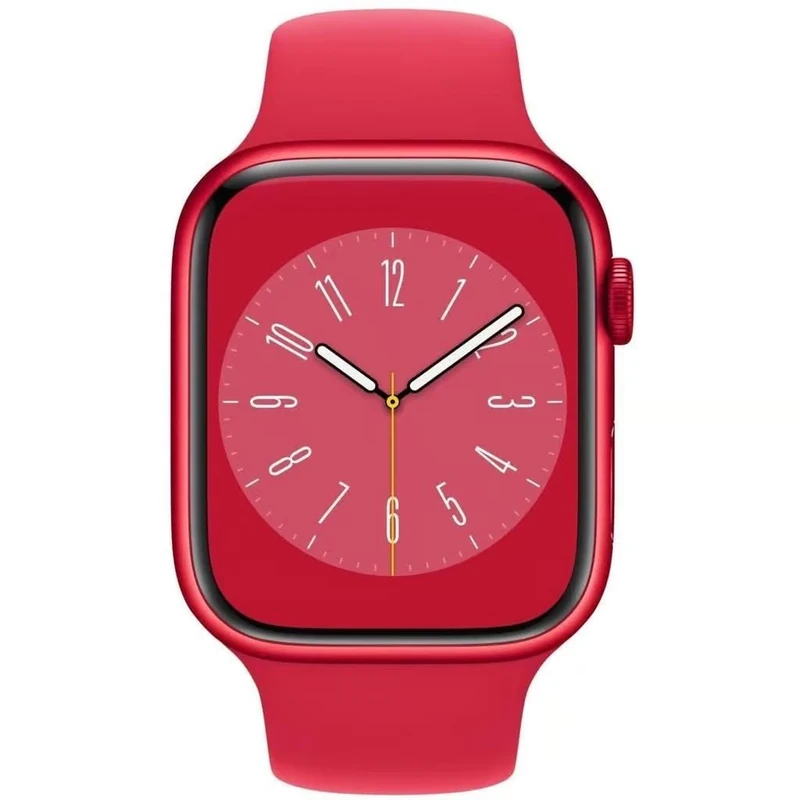 Apple Watch Series 8 (GPS, 41MM) - (PRODUCT)RED Aluminum Case with (PRODUCT)RED Braided Solo Loop (Renewed)